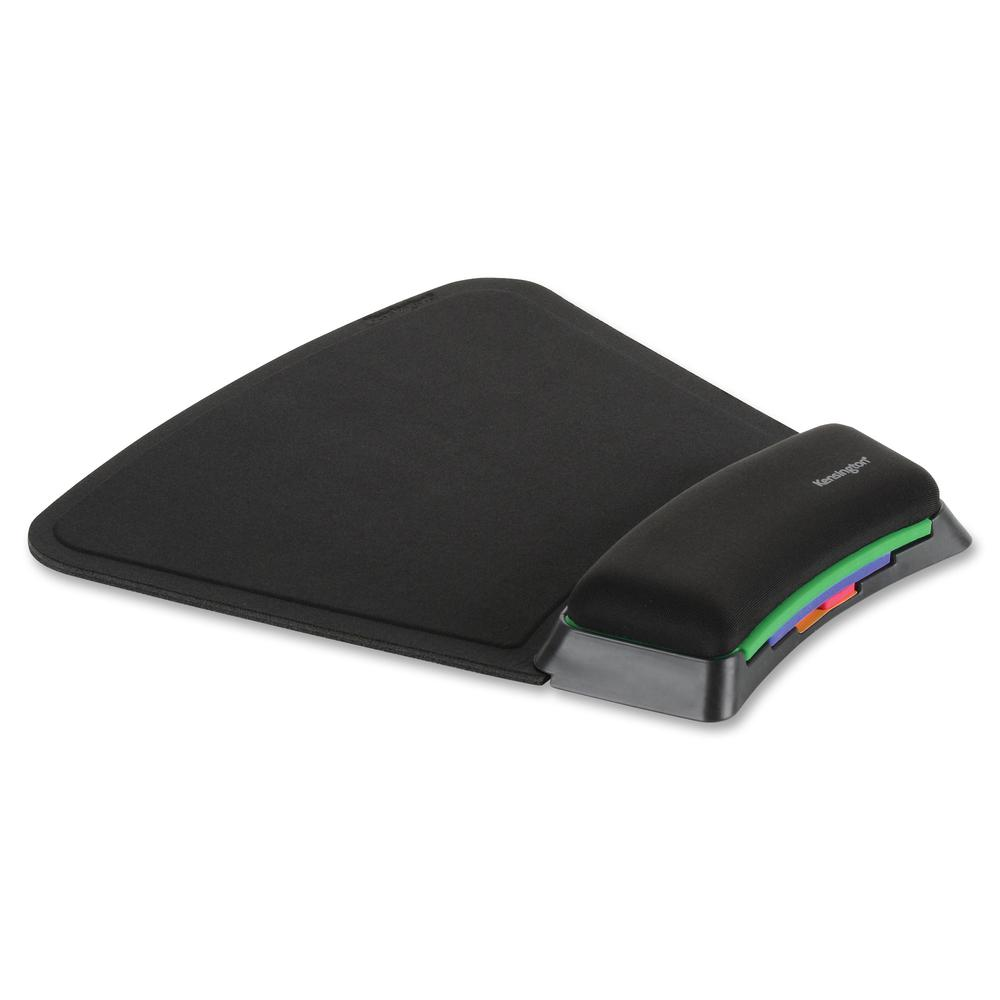 Kensington SmartFit Mouse Pad - 10.38" x 10.25" Dimension - Black - Gel, Fabric - 1 Pack