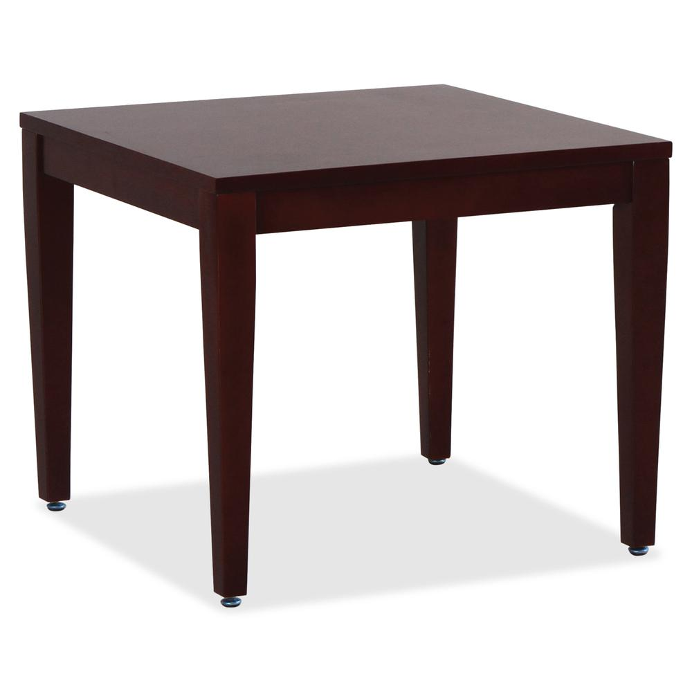 Lorell Solid Wood Corner Table - Square Top - Four Leg Base - 4 Legs - 23.60" Table Top Length x 23.60" Table Top Width - 20" Height x 23.63" Width x 23.63" Depth - Assembly Required - 1 Each