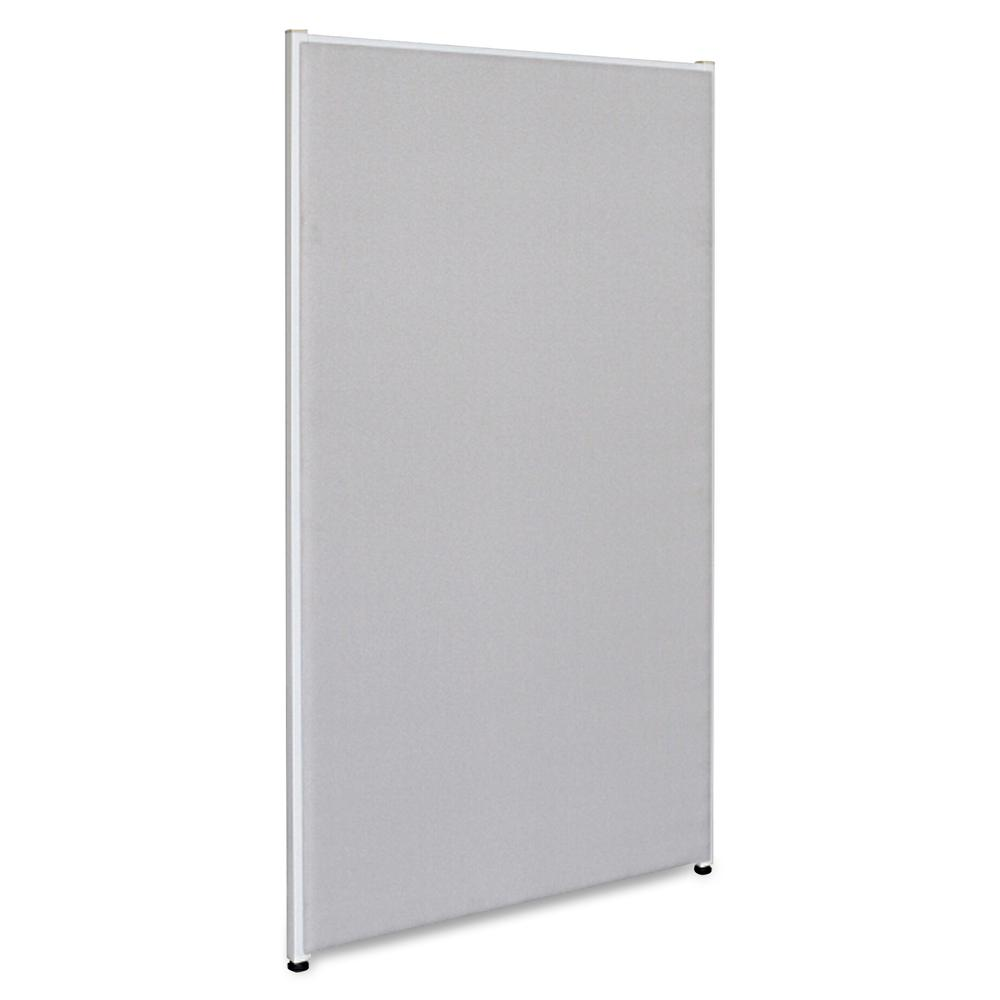 Lorell Panel System Partition Fabric Panel - 36.4" Width x 71" Height - Steel Frame - Gray - 1 Each