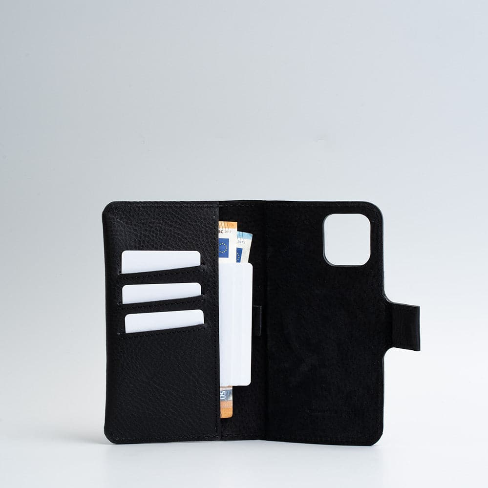 Leather iPhone folio wallet with Magsafe - The Minimalist 2.0