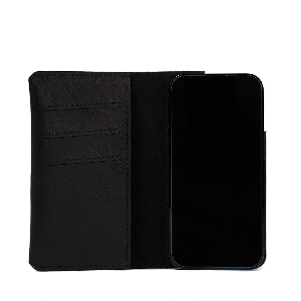 iPhone 12/13 series Leather Folio Case Wallet with MagSafe - The Minimalist 1.0