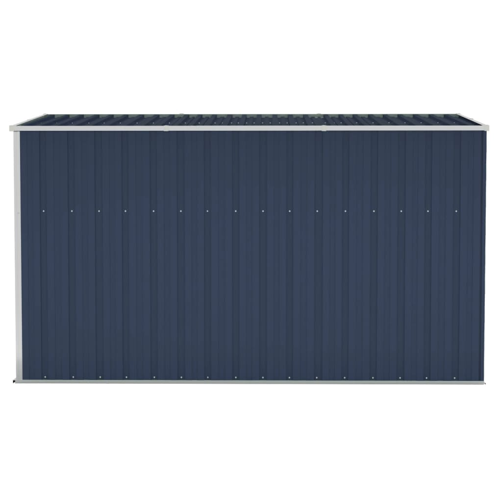 vidaXL Wall-mounted Garden Shed Anthracite 46.5"x113.4"x70.1" Steel