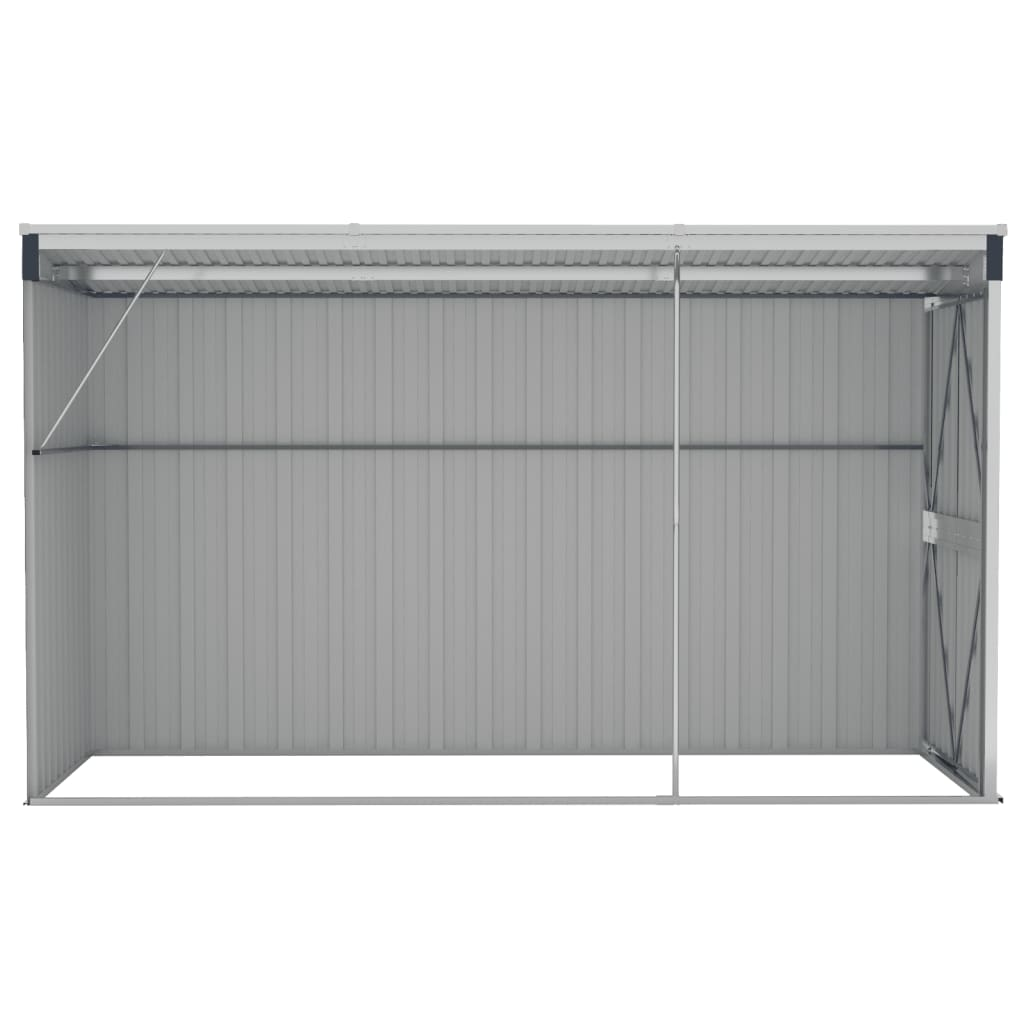 vidaXL Wall-mounted Garden Shed Anthracite 46.5"x113.4"x70.1" Steel