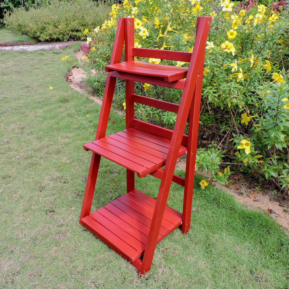 Royal Fiji Acacia 3-Tier Plant Stand