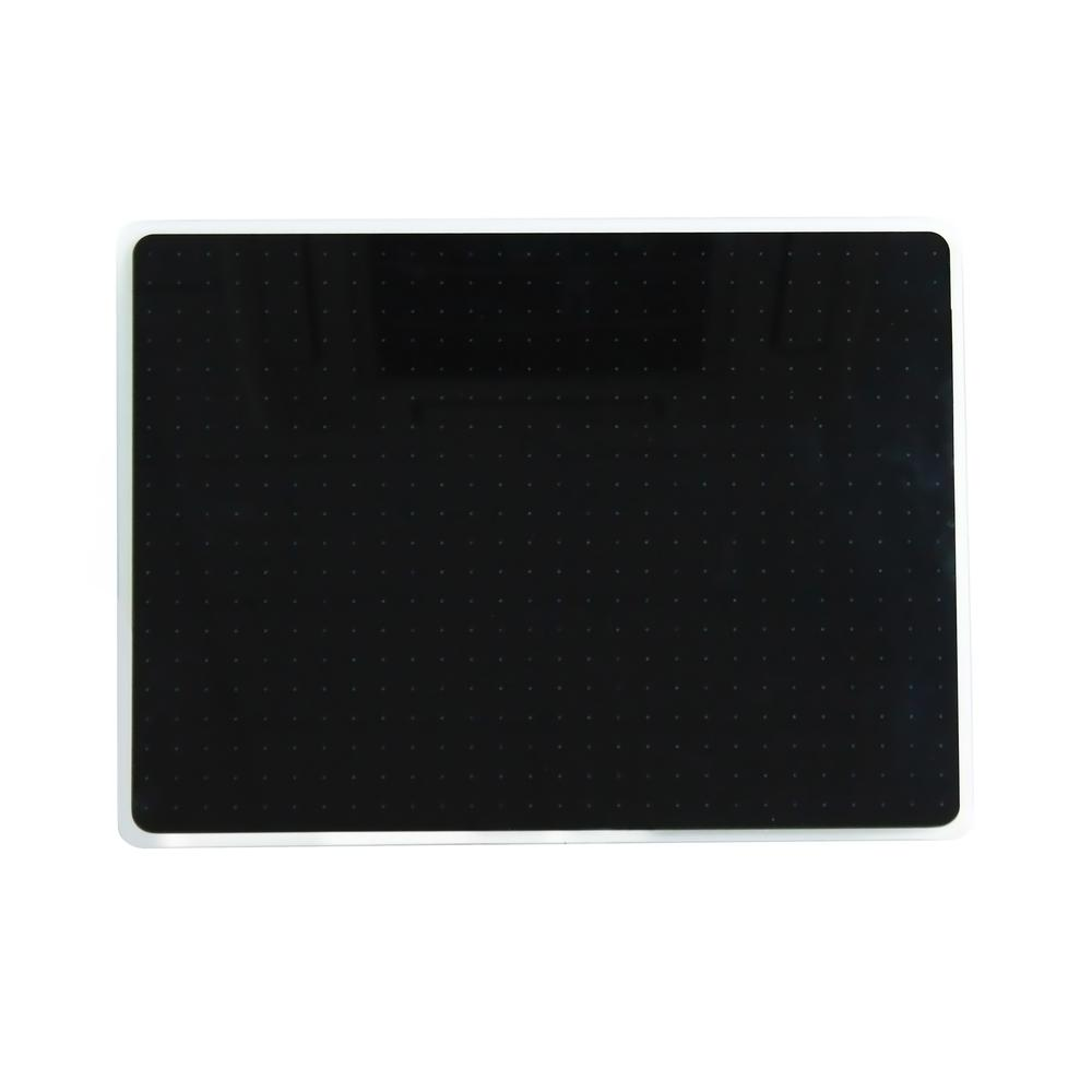 Glacier Black Multi-Purpose Grid Glass Dry Erase Board 30" x 40"