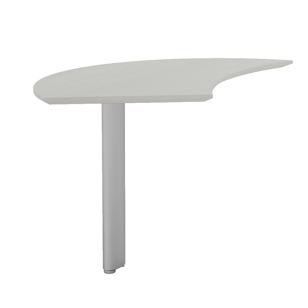 Medina™ Curved Desk Extension, Left - TexturedSeaSalt