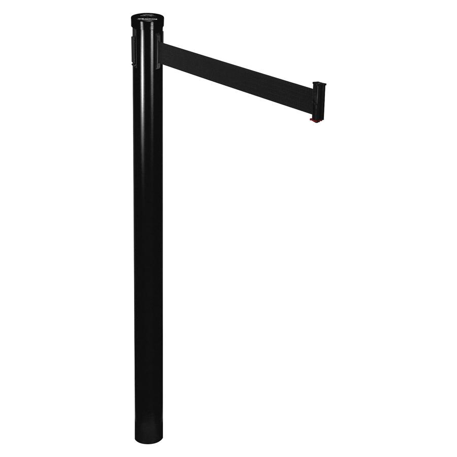 Tatco Adjusta-Tape Stanchion Post - Black 10 ft Post Black Tape - Black - 2 / Box