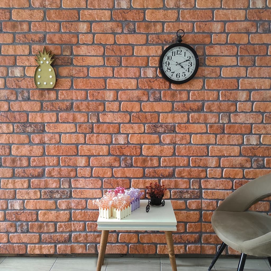 vidaXL 3D Wall Panels with Terracotta Brick Design 10 pcs EPS