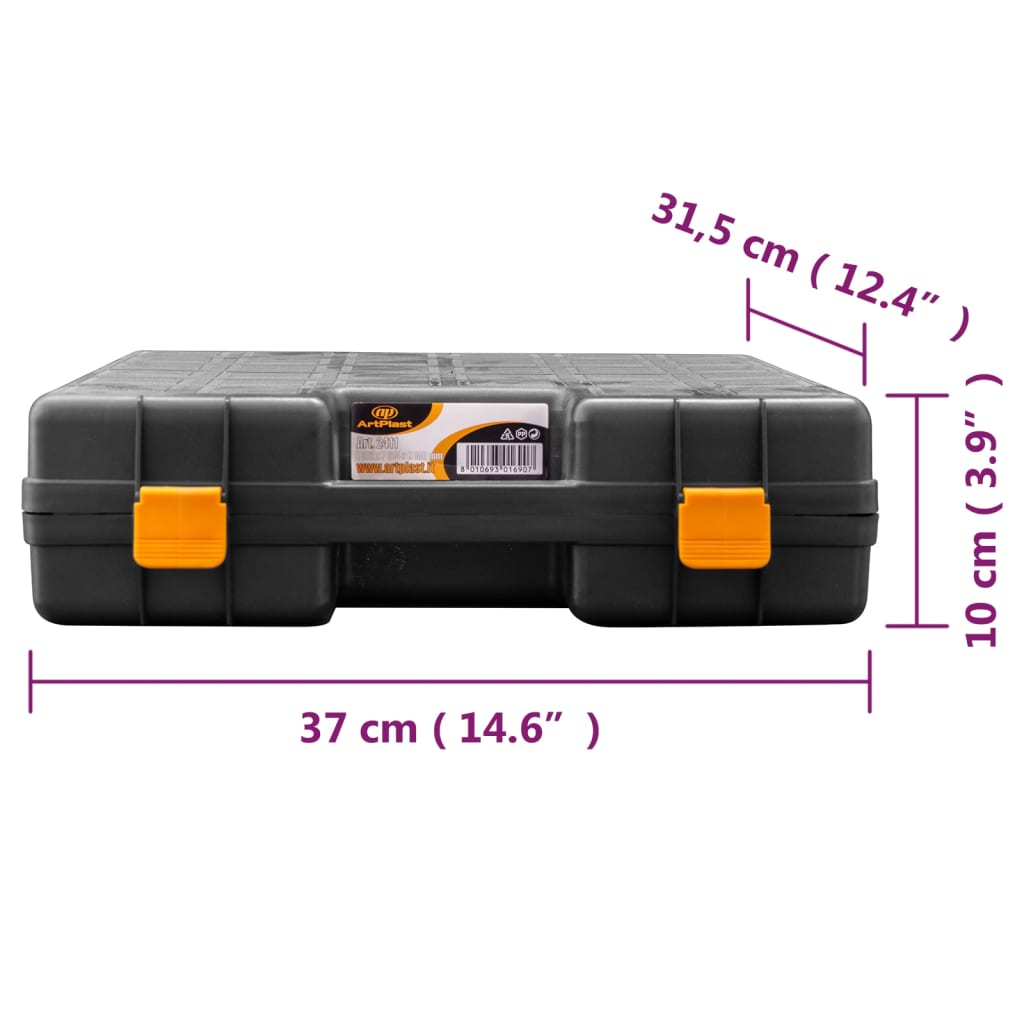 vidaXL Universal Machine Cases with Foam Rubber 2 pcs Polypropylene