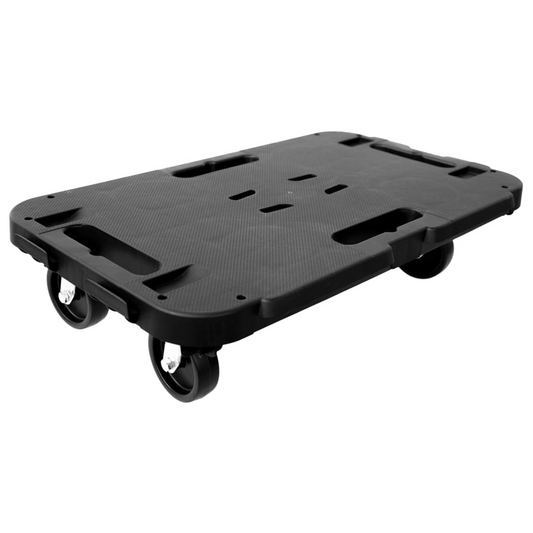 vidaXL Transport Trolley Black Polypropylene 661.4 lb