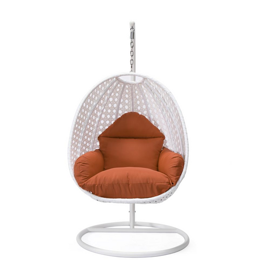 Charcoal Wicker Hanging Egg Swing Chair