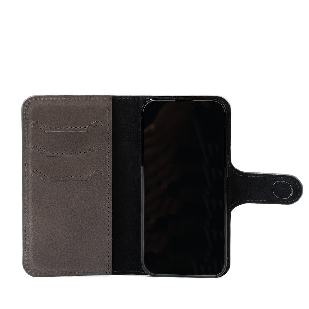 iPhone 15 Series Full-Grain Leather Folio Case Wallet with MagSafe - Classic 4.0