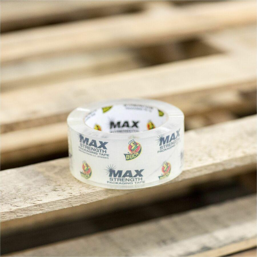 Duck Brand Brand Max Strength Packaging Tape - 54.60 yd Length x 1.88" Width - 3.1 mil Thickness - 6 / Pack - Clear