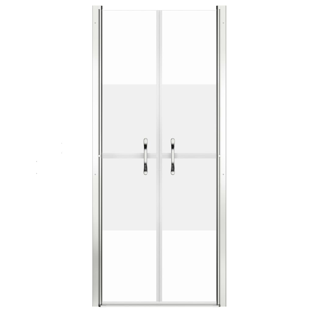 vidaXL Shower Door Half Frosted ESG 29.9"x74.8"