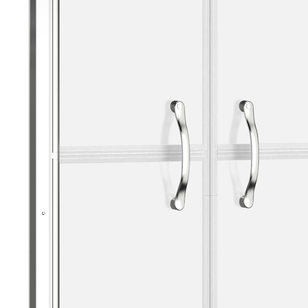 vidaXL Shower Door Half Frosted ESG 37.8"x74.8"