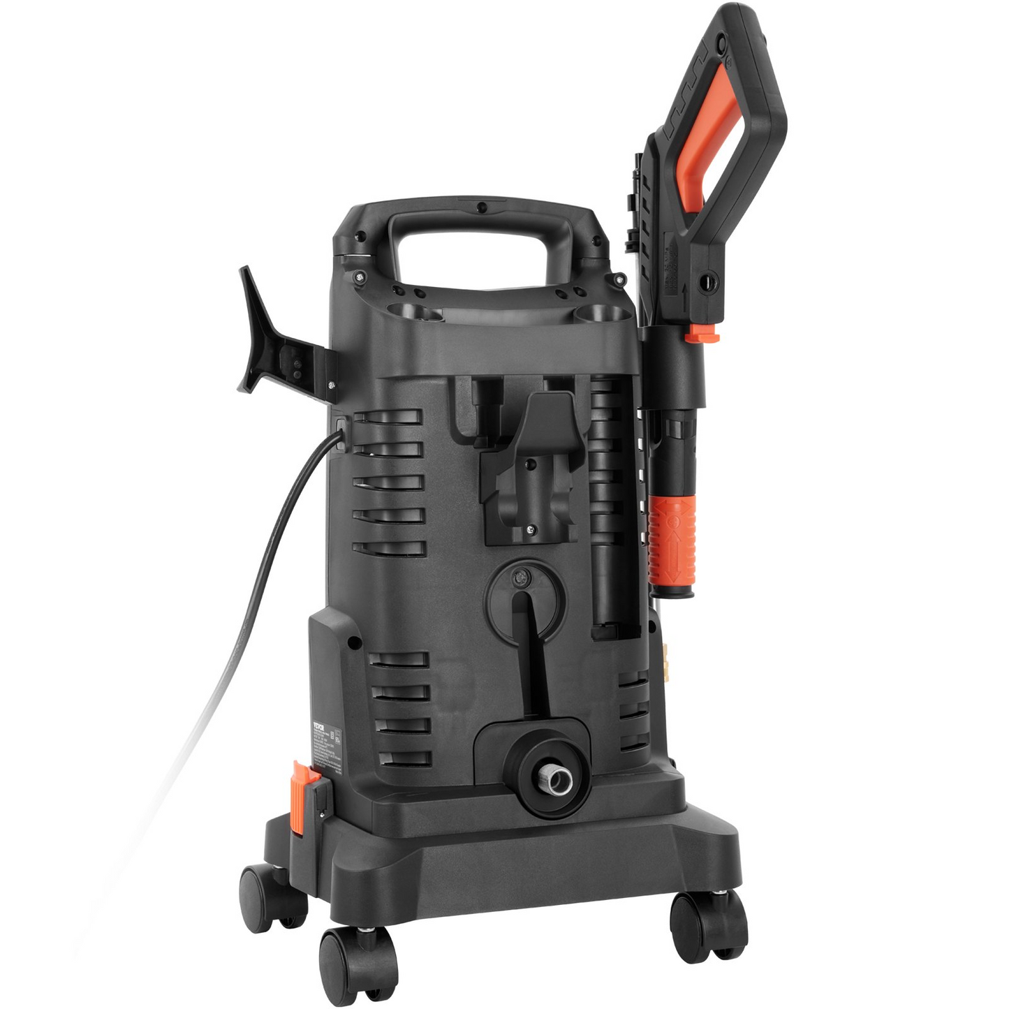 VEVOR Electric Pressure Washer, 2300 PSI, Max. 1.9 GPM, 1900W Power Washer w/ 26 ft Hose, 4 Quick Connect Nozzles, Foam Cannon, Retractable Handle for Portable to Clean Patios, Cars, Fences, Driveways