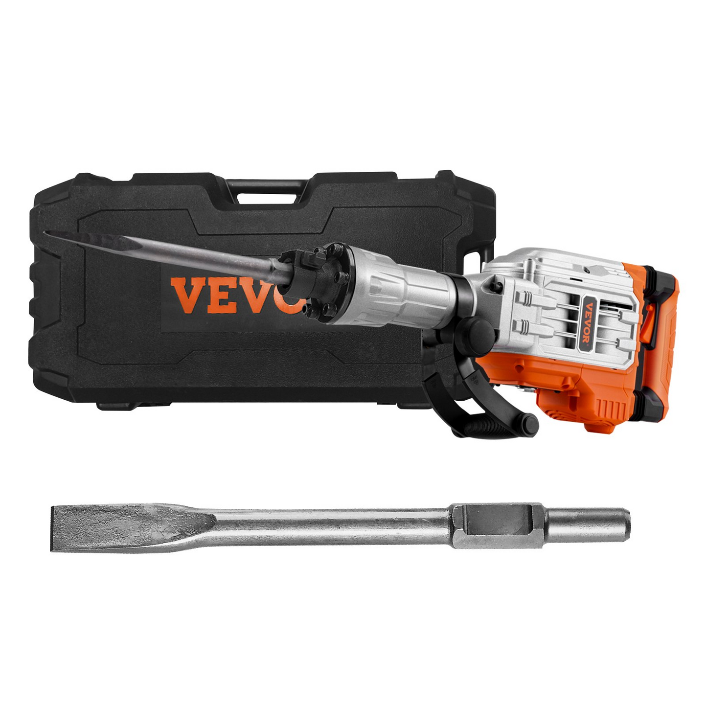 VEVOR Demolition Jack Hammer Concrete Breaker 3500W Electric Hammer 2 Chisel Bits