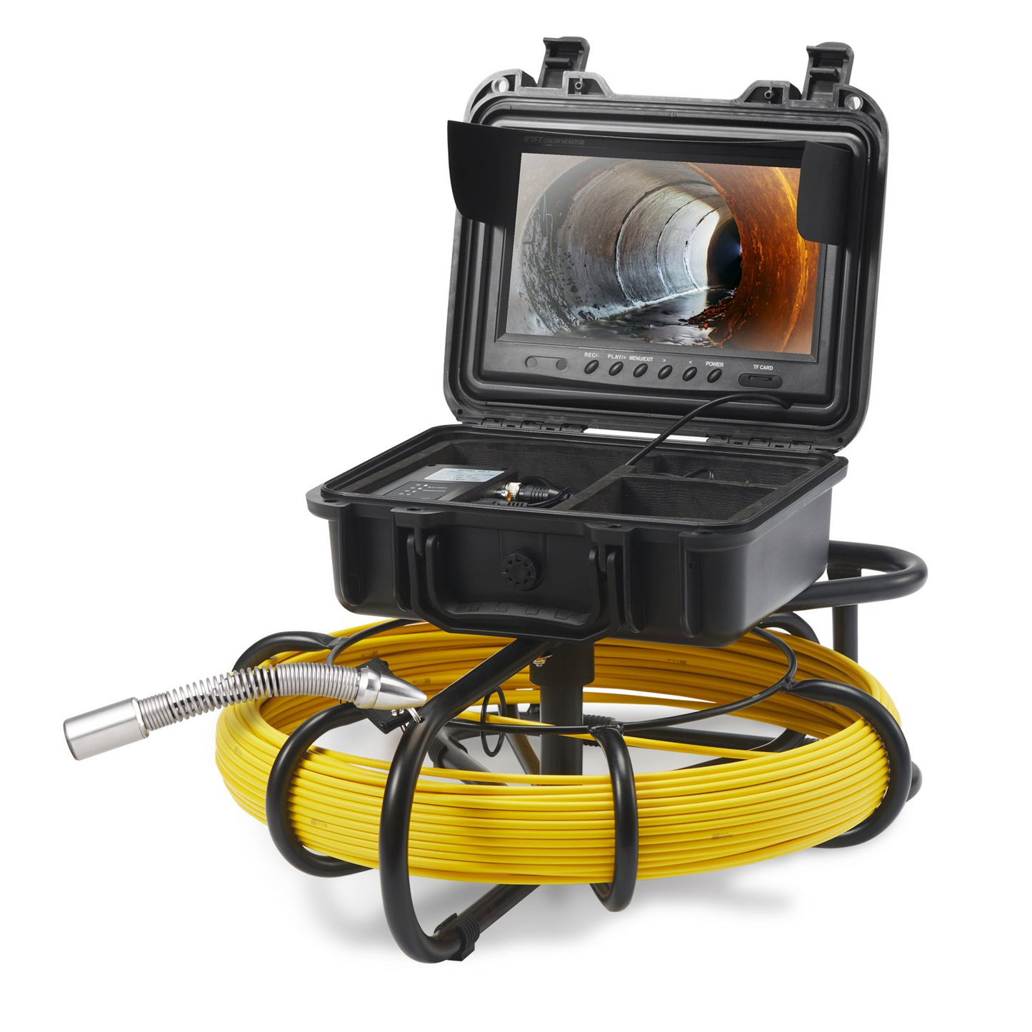 VEVOR Sewer Camera Pipe Inspection Camera 9-inch 720p Screen Pipe Camera 164 ft