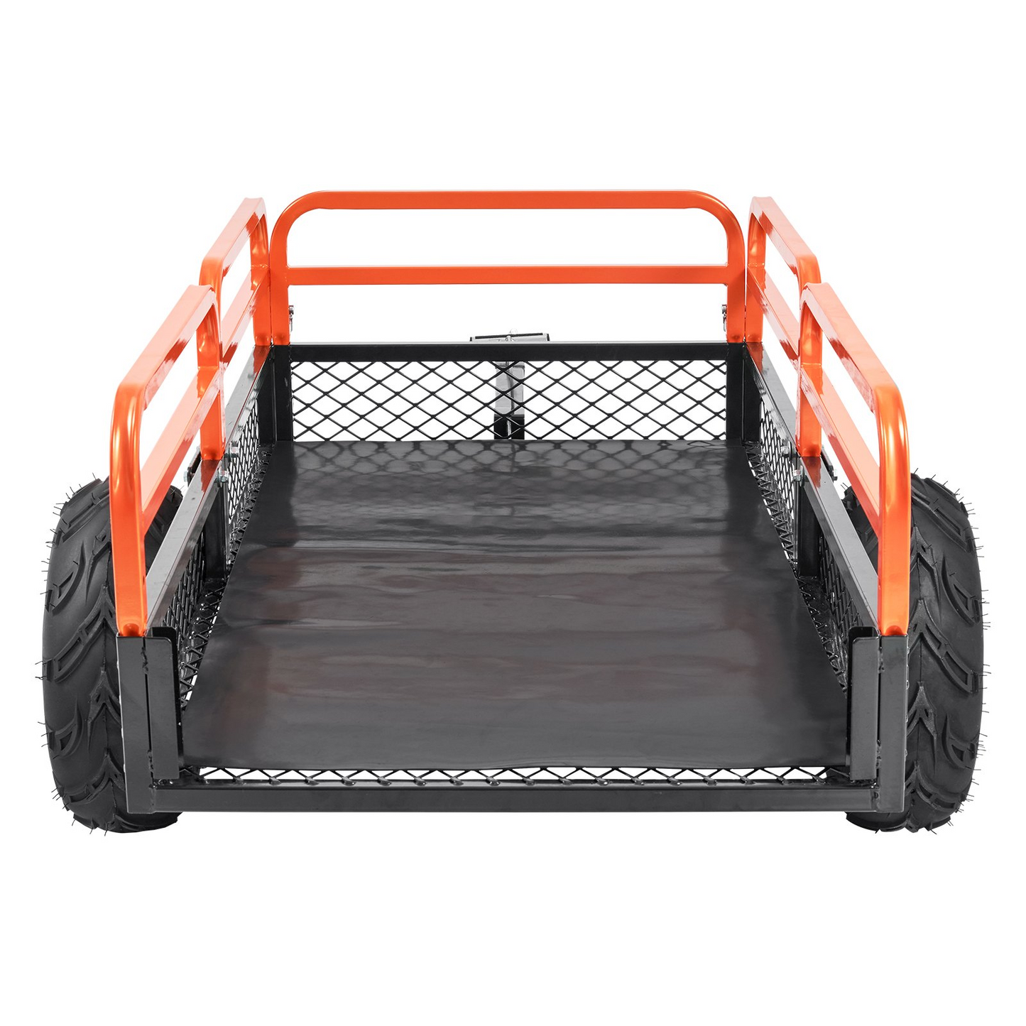 VEVOR Heavy Duty Steel ATV Dump Trailer, 1500-Pound Load Capacity 15 Cubic Feet, Tow Behind Dump Cart Garden Trailer, with Removable Sides and 2 Tires, for Mowers, Tractors, ATV, UTV