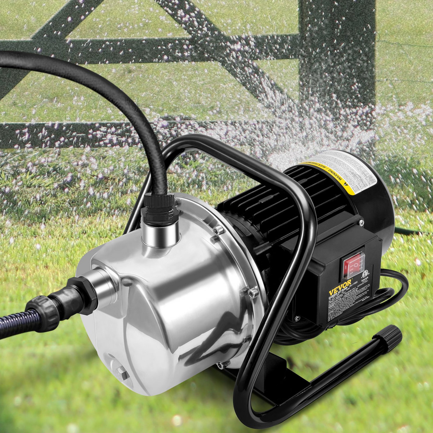 VEVOR Shallow Well Pump Portable Garden Water Jet Pump 1.1HP 978 GPH 131 ft Head