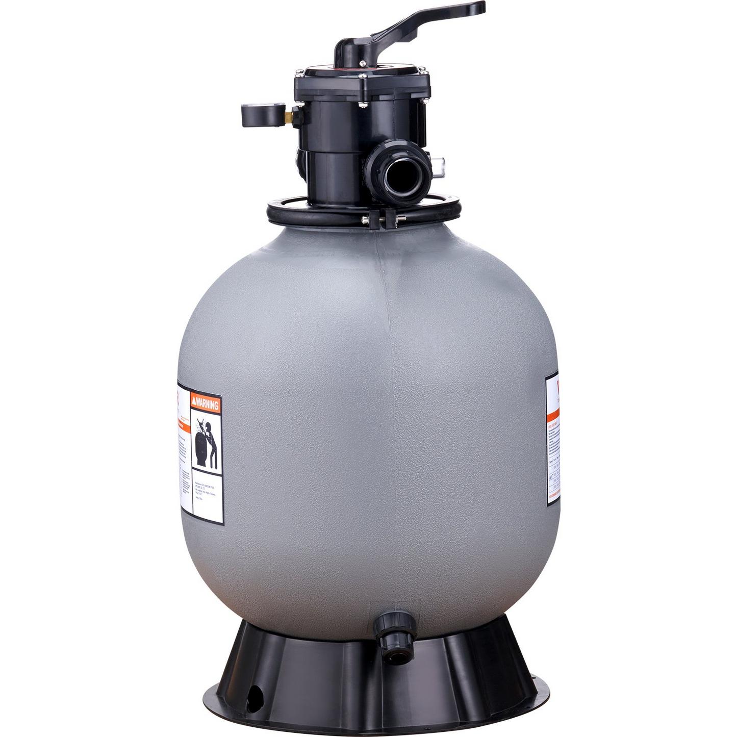 VEVOR Sand Filter, 19-inch, Up to 45 GPM Flow Rate, Above Inground Swimming Pool Sand Filter System with 7-Way Multi-Port Valve, Filter, Backwash, Rinse, Recirculate, Waste, Winter, Closed Functions