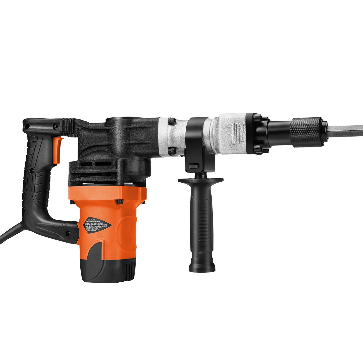 VEVOR Demolition Jack Hammer Concrete Breaker 1400W Electric Hammer 2 Chisel Bit