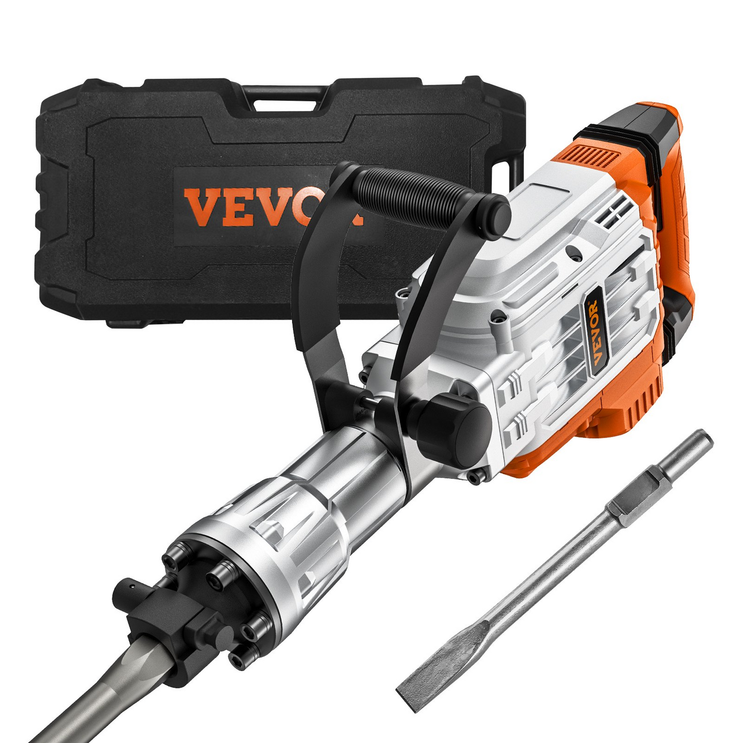 VEVOR Demolition Jack Hammer Concrete Breaker 3500W Electric Hammer 2 Chisel Bits