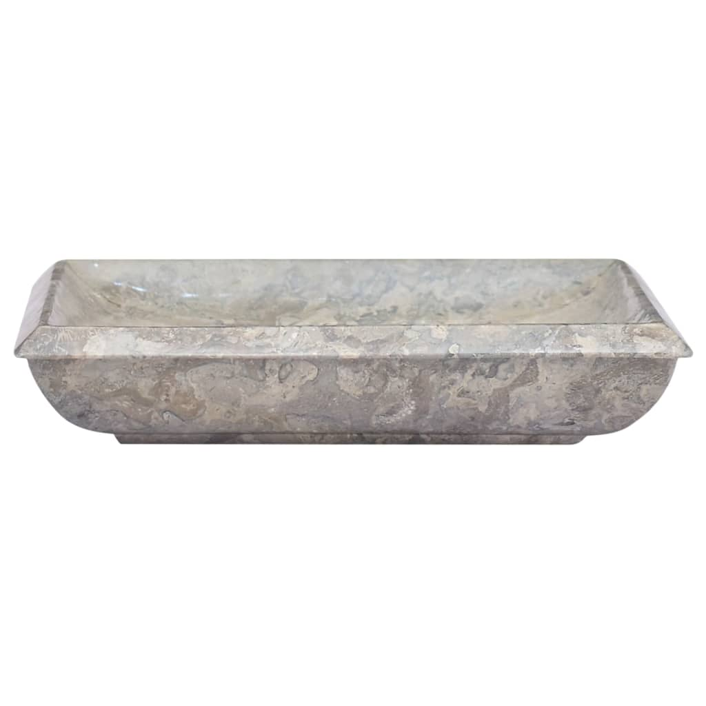 vidaXL Sink Gray 19.7"x13.8"x3.9" Marble