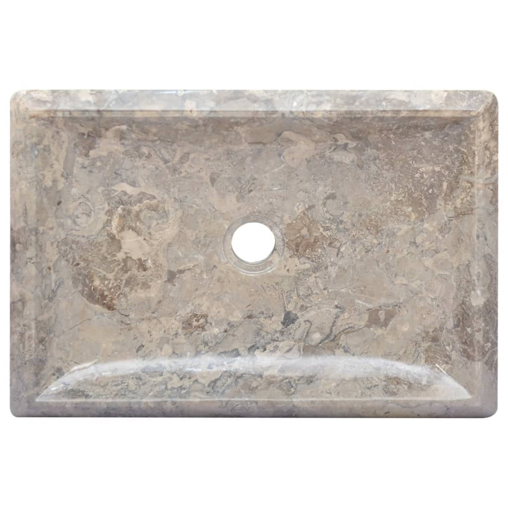 vidaXL Sink Gray 19.7"x13.8"x3.9" Marble