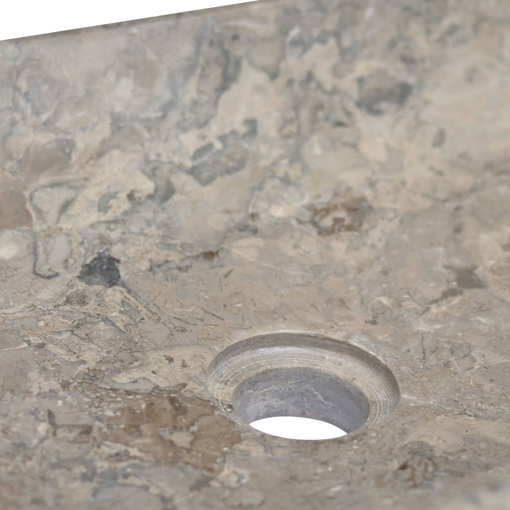 vidaXL Sink Gray 19.7"x13.8"x3.9" Marble