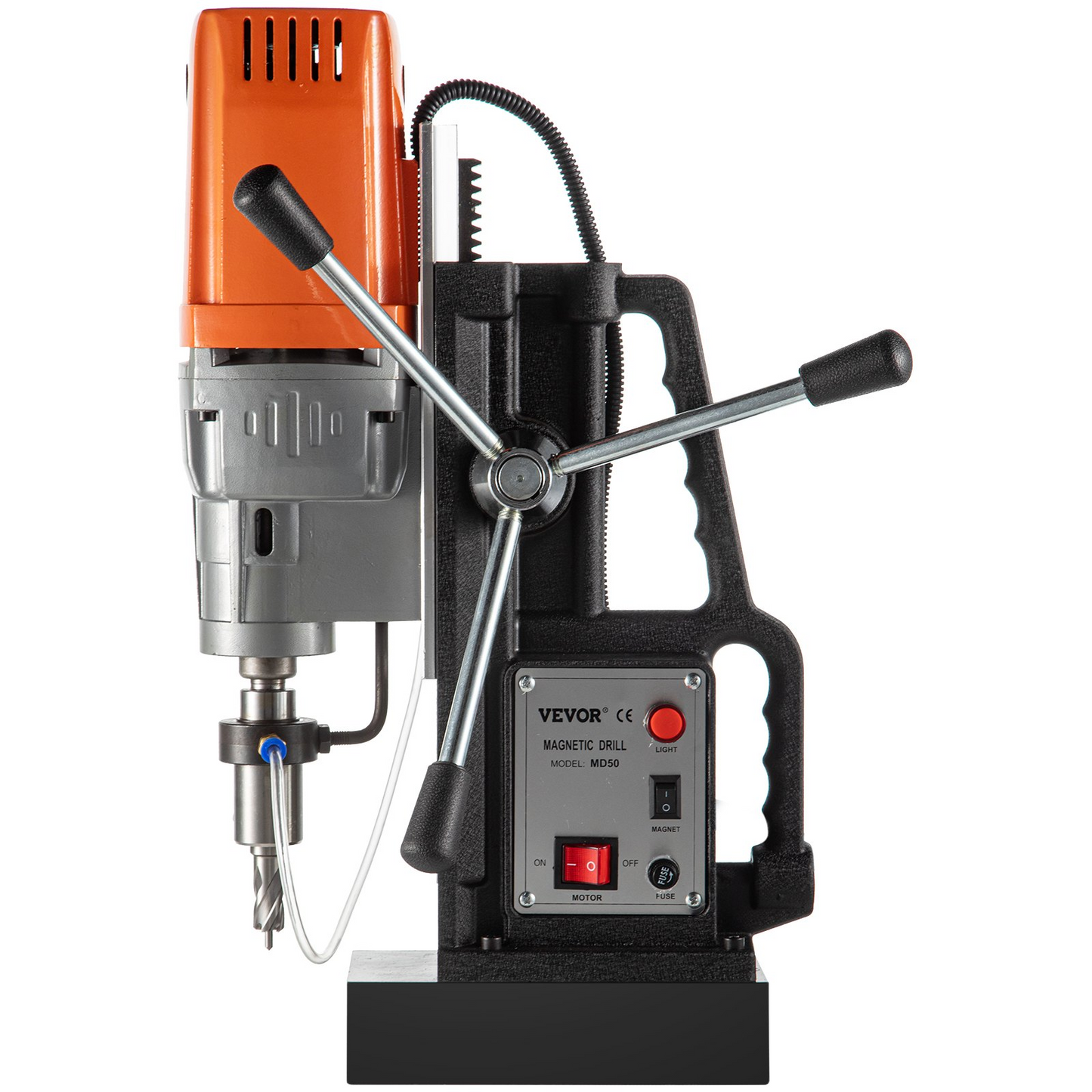 VEVOR 1680W MD50 Magnetic Drill 300 RPM Spindle Speed Electric Magnetic Drilling System with 2 Inch Boring Diameter and 2900 LBS Magnet Force