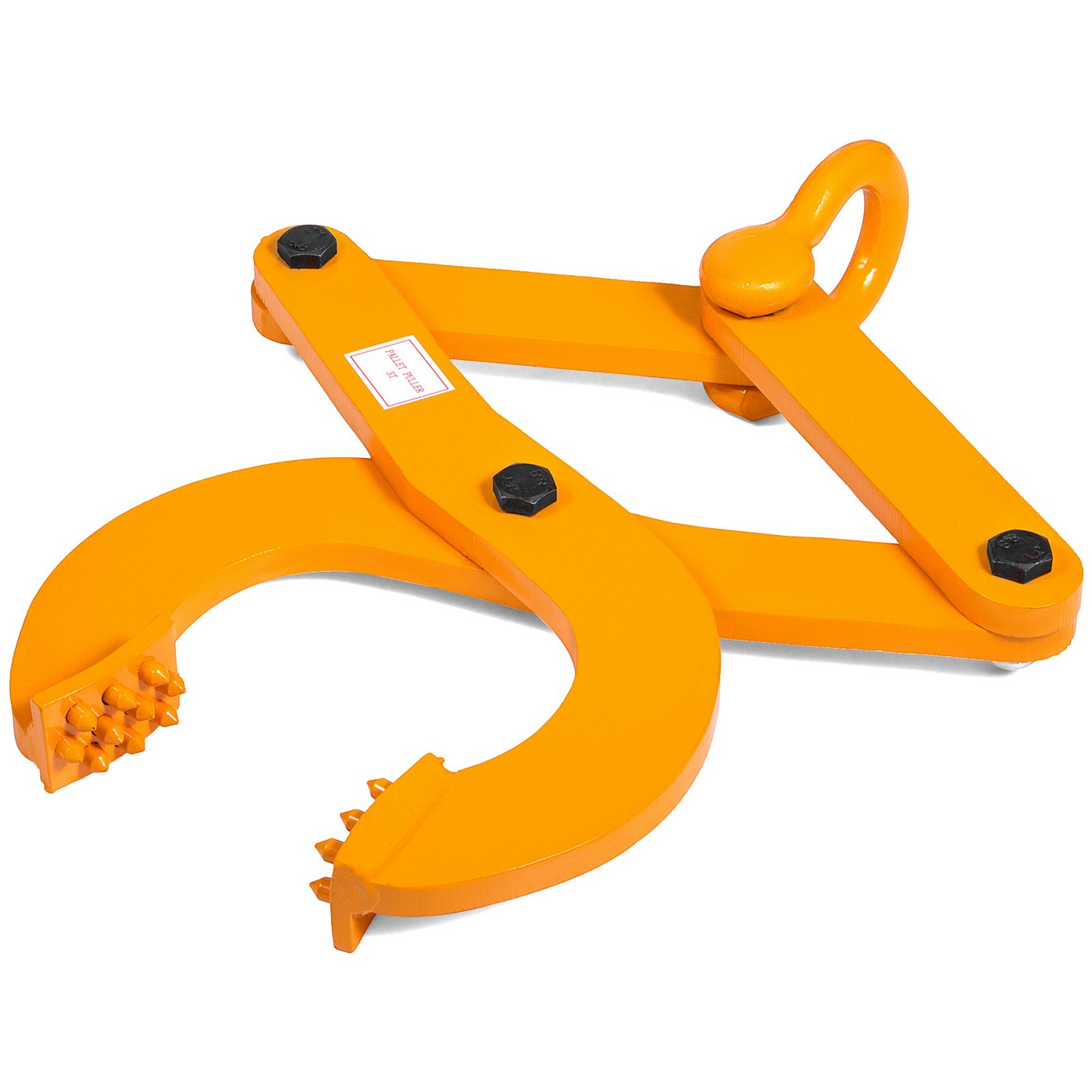 VEVOR Pallet Puller, 3T Steel Single Scissor Yellow Clamp with 6614 LBS Load Capacity Grabber, 6.3 Inch Jaw Opening and 0.5 Inch Jaw Height, Hook Pulling Hoisting Tool for Forklift Chain