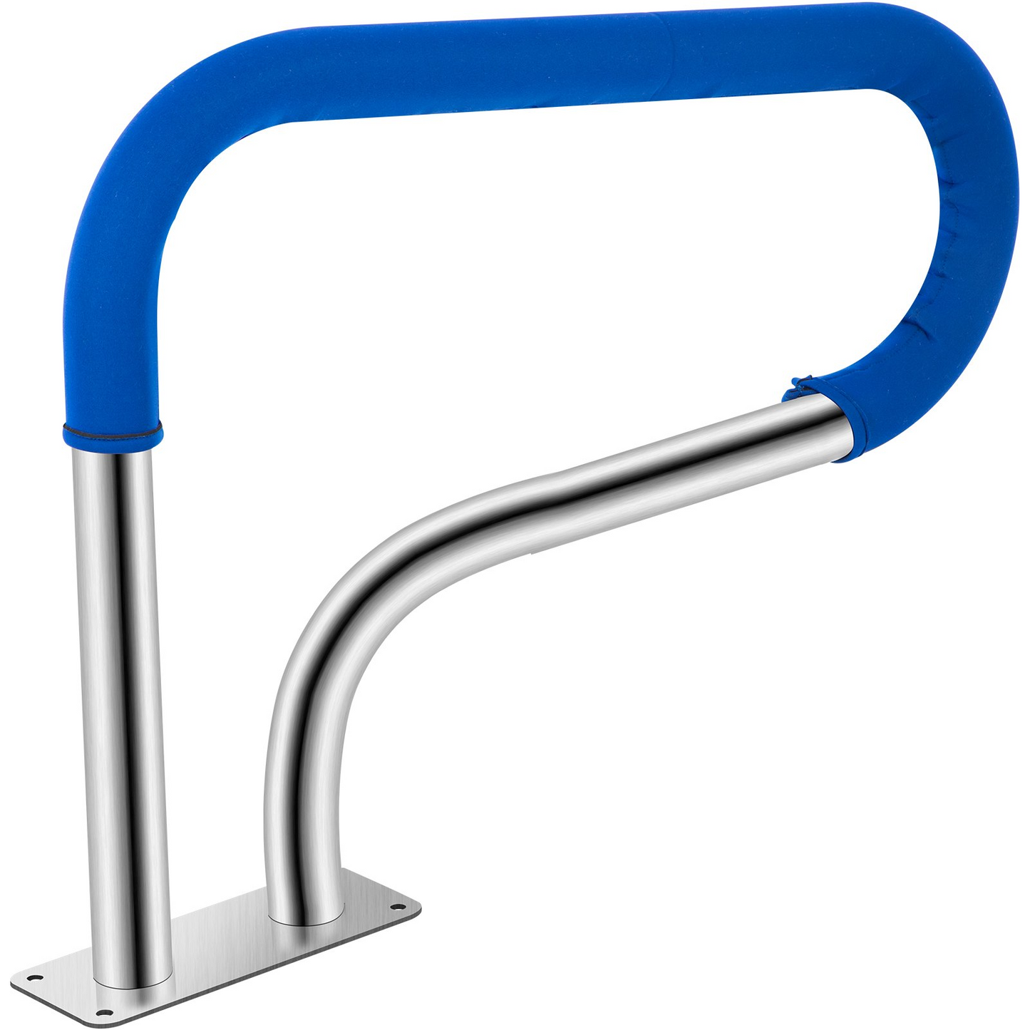 VEVOR Pool Handrail, 32 x 22.5 Swimming Pool Stair Rail, 304 Stainless Steel Stair Pool Hand Rail Rated 375lbs Load Capacity, Pool Rail with Quick Mount Base Plate, and Complete Mounting Accessories