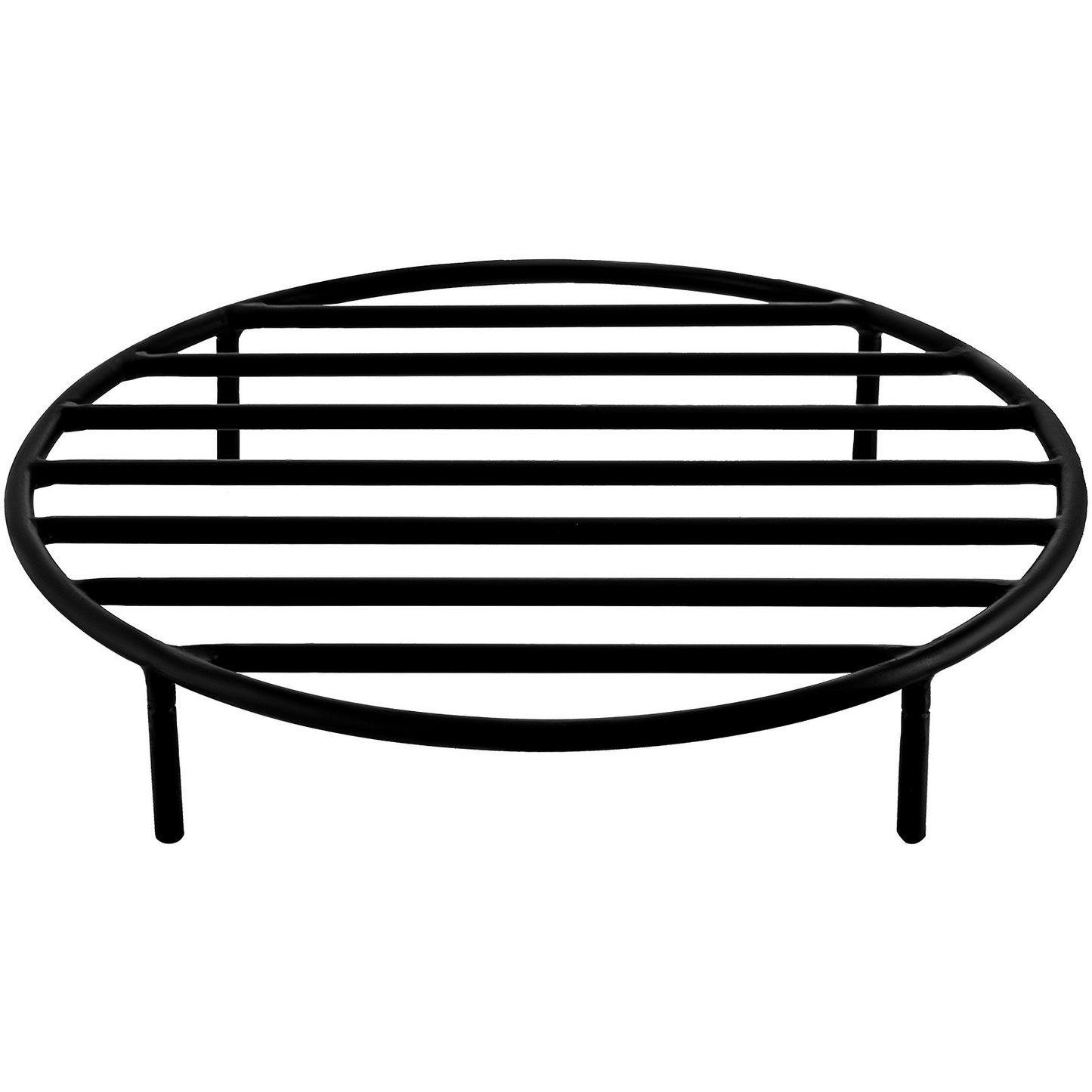 VEVOR Fire Pit Grate, Heavy Duty Iron Round Firewood Grate, Round Wood Fire Pit Grate 19", Firepit Grate with Black Paint, Fire Grate with 4 Removable Round Legs for Burning Fireplace and Firepits