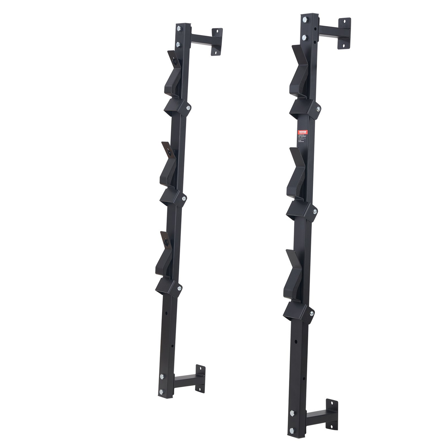 VEVOR Trimmer Rack, 3 Place Weeder Trimmer Rack, Trim Holder Trailer Rack with Zinc Alloy Password Lock, Wall-mounted or Mount on Enclosed Trailer Landscape Weed Eater, Pair