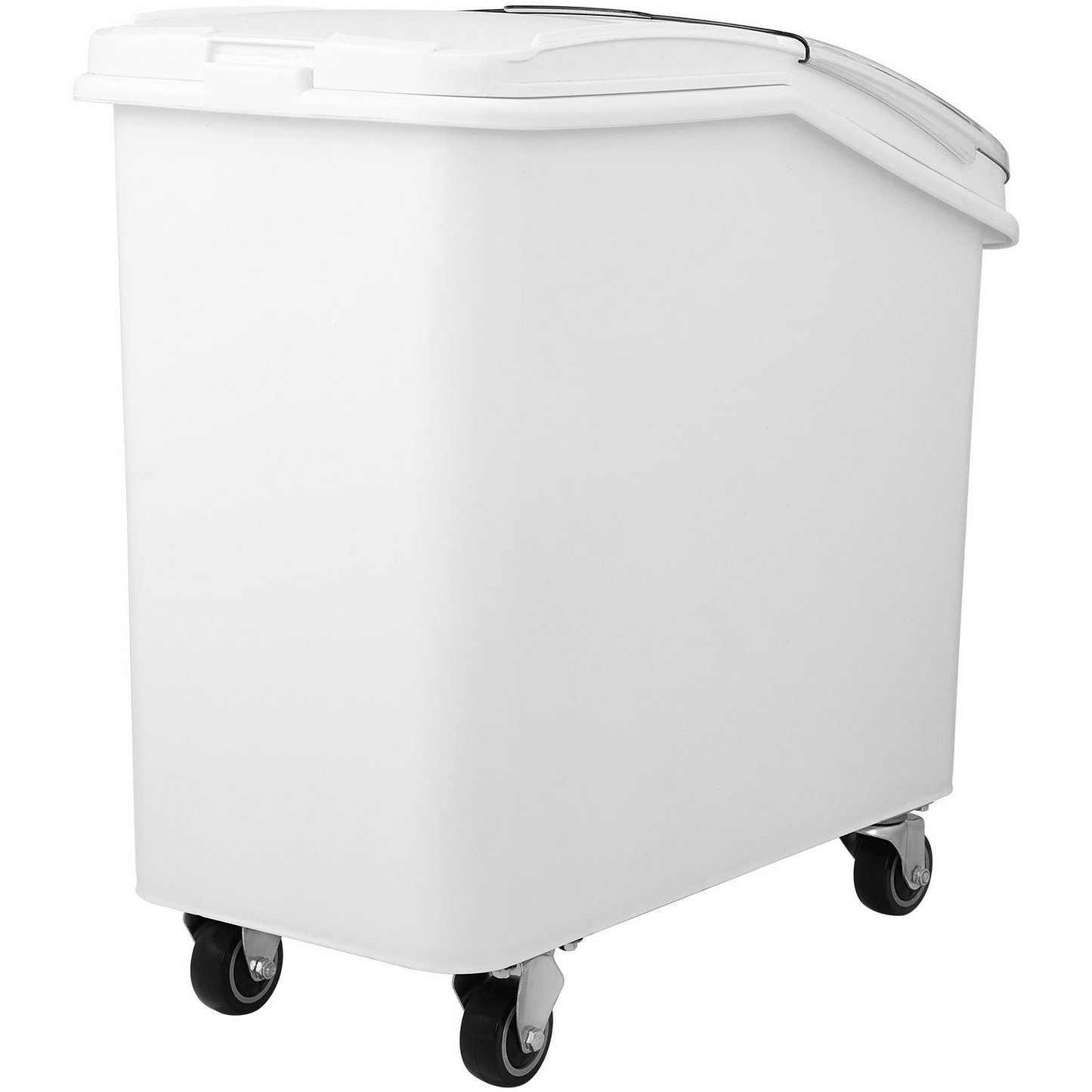 VEVOR 27 Gallon Ingredient Storage Bin 500 Cup Ingredient Bin with Scoop and Sliding Lid Commercial Food Container Ideal for Kitchen, White