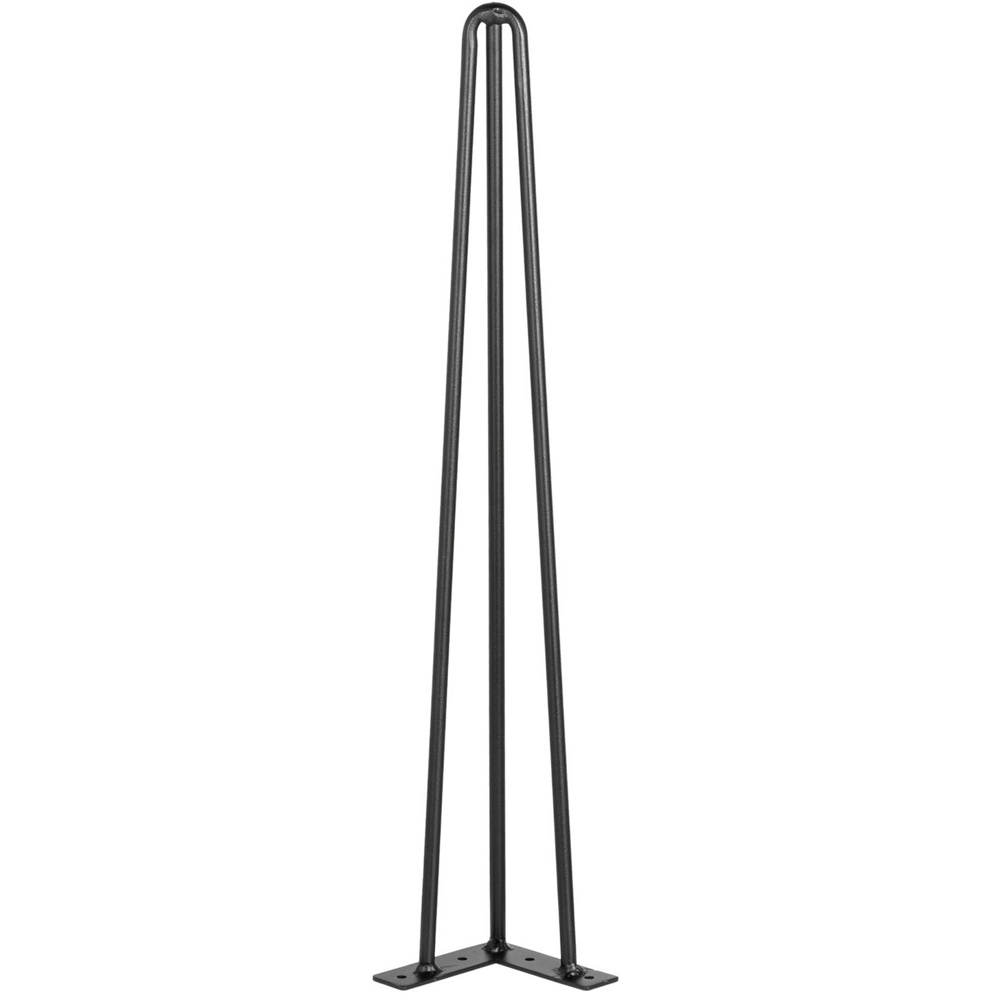 VEVOR Hairpin Table Legs 28" Black Set of 4 Desk Legs 880lbs Load Capacity (Each 220lbs) Hairpin Desk Legs 3 Rods for Bench Desk Dining End Table Chairs Carbon Steel DIY Heavy Duty Furniture Legs