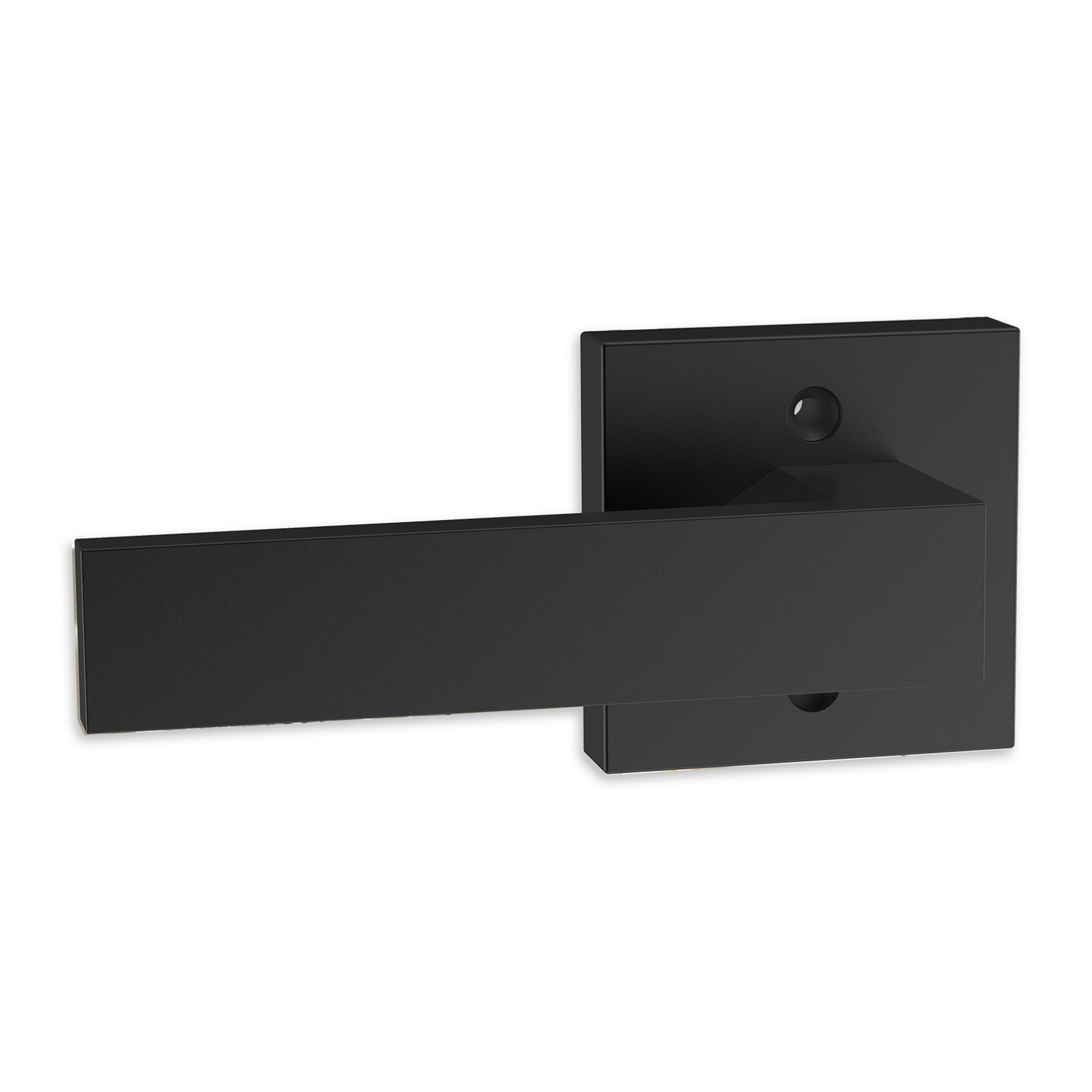 VEVOR Dummy Door Lever, 1 PC Non-Turning Single Side Push/Pull Handle, Contemporary Square Door Lever Set, Reversible for Right and Left Sided Doors,For Pantry, Closet, and French Doors, Matte Black