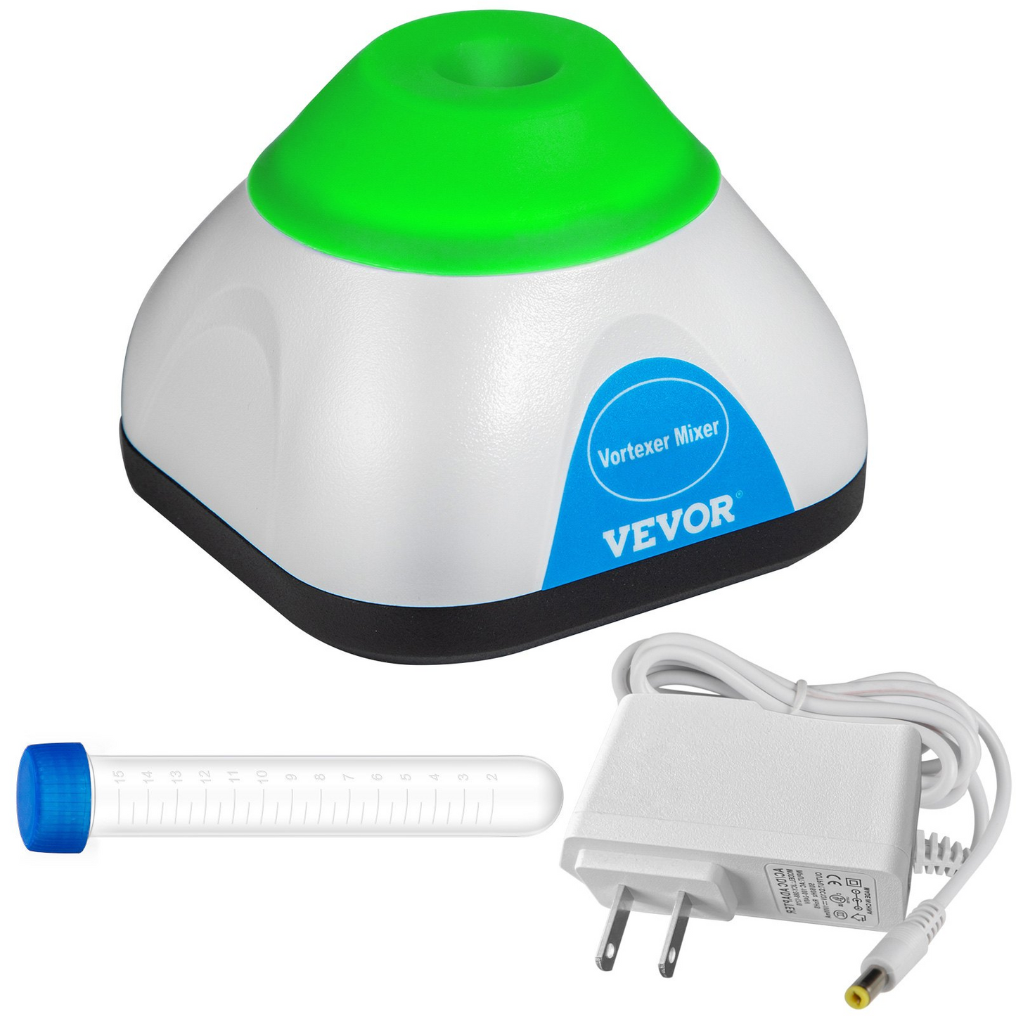 VEVOR Vortex Mixer, 3000RPM Mini Vortex Mixer Shaker, Touch Function Scientific Lab Vortex Shaker, Mix Up to 50ML, 6mm Orbital Diameter for Test Tube, Tattoo Ink, Nail Polish, Eyelash Adhesives, Paint