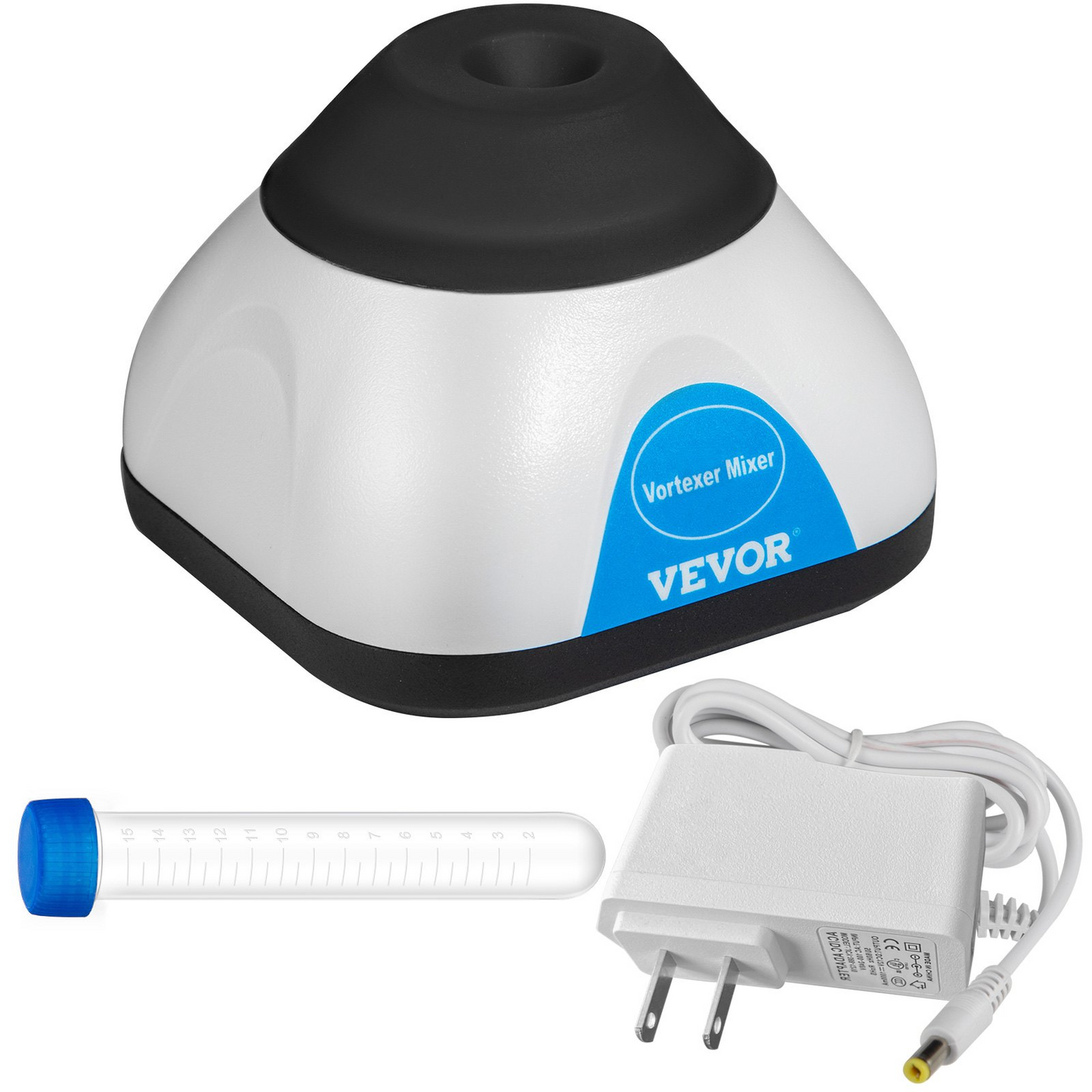 VEVOR Vortex Mixer, 3000RPM Mini Vortex Mixer Shaker, Touch Function Scientific Lab Vortex Shaker, Mix Up to 50ML, 6mm Orbital Diameter for Test Tube, Tattoo Ink, Nail Polish, Eyelash Adhesives, Paint