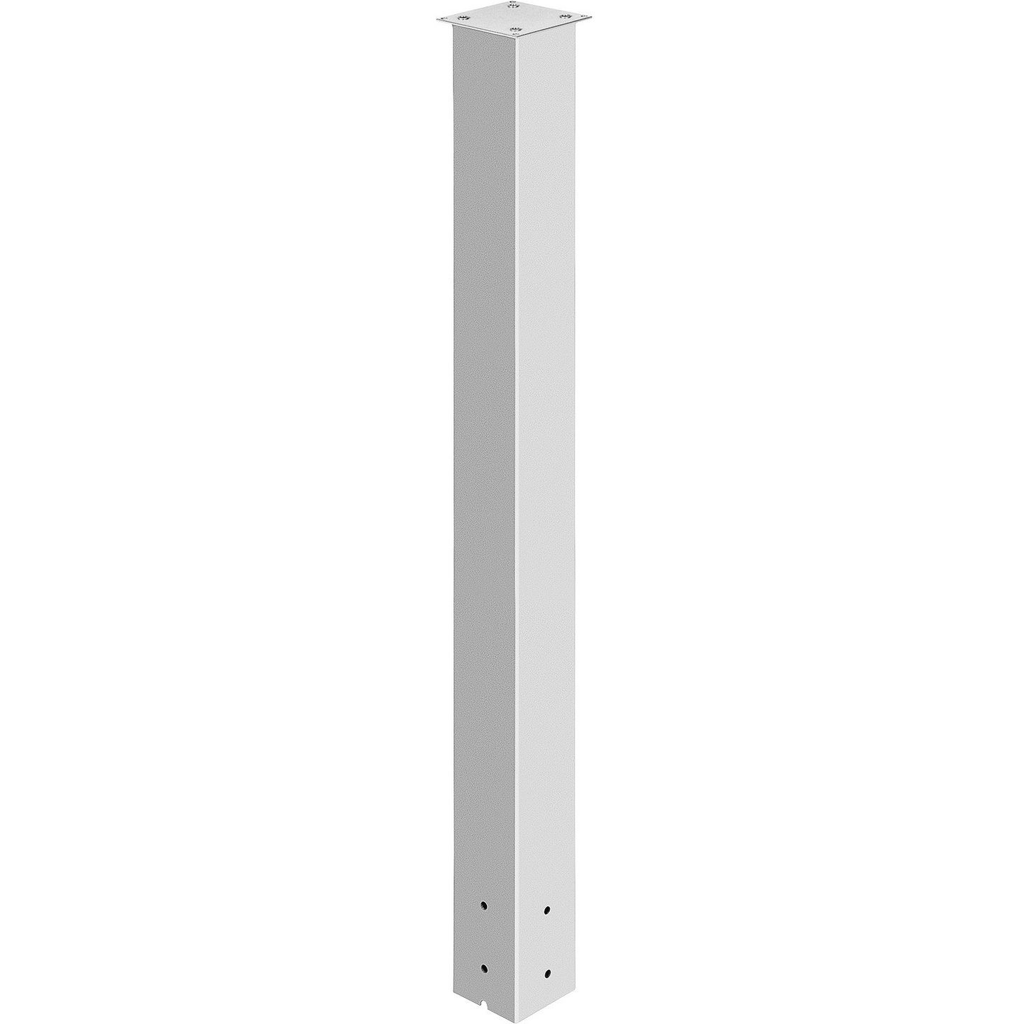 VEVOR Mailbox Post, 43" High Mailbox Stand, White Powder-Coated Mail Box Post Kit, Q235 Steel Post Stand Surface Mount Post for Sidewalk and Street Curbside, Universal Mail Post for Outdoor Mailbox