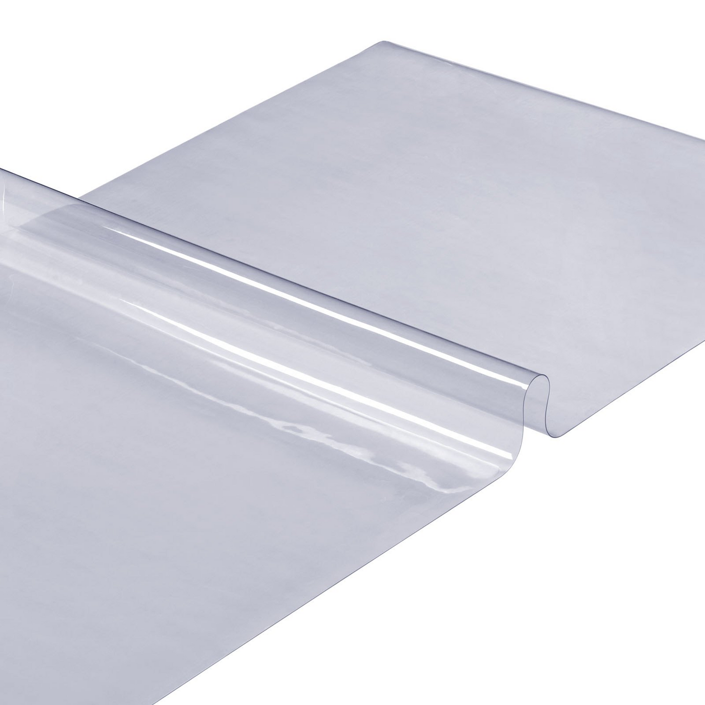 VEVOR Clear Table Cover Protector, 18" x 48"/ 460 x 1232 mm Table Cover, 1.5 mm Thick PVC Plastic Tablecloth, Waterproof Desktop Protector for Writing Desk, Coffee Table, Dining Room Table