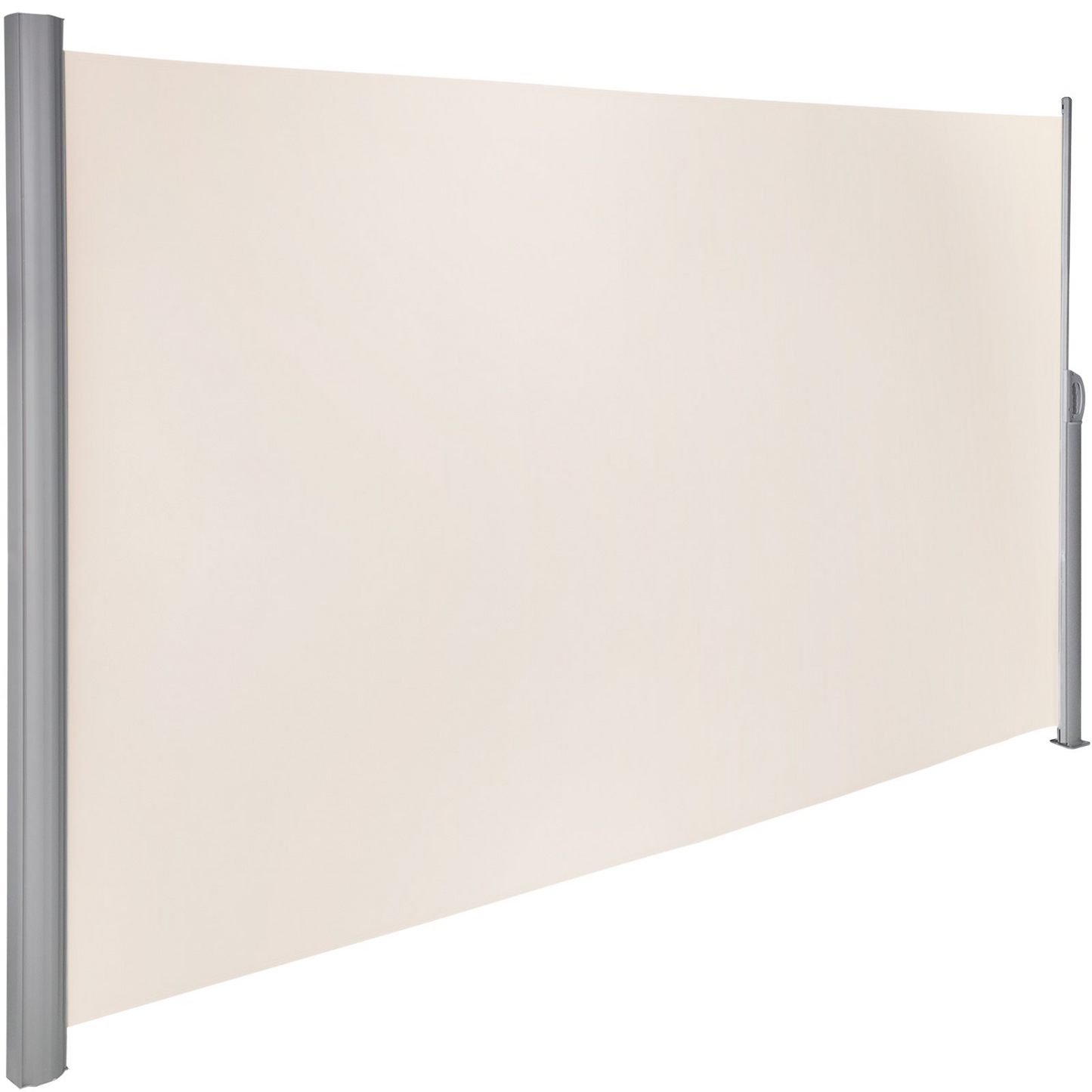 VEVOR Beige Retractable 63'x118'' Awning-Rugged Full Aluminum Rust-Proof Side Awning Patio Sunshine Privacy Divider Wind Screen. Longer Service Life, Suitable for Courtyard, Roof Terraces and Pools