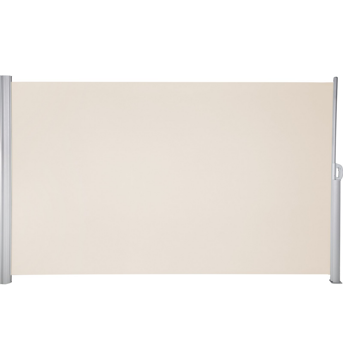 VEVOR Beige Retractable 63'x118'' Awning-Rugged Full Aluminum Rust-Proof Side Awning Patio Sunshine Privacy Divider Wind Screen. Longer Service Life, Suitable for Courtyard, Roof Terraces and Pools