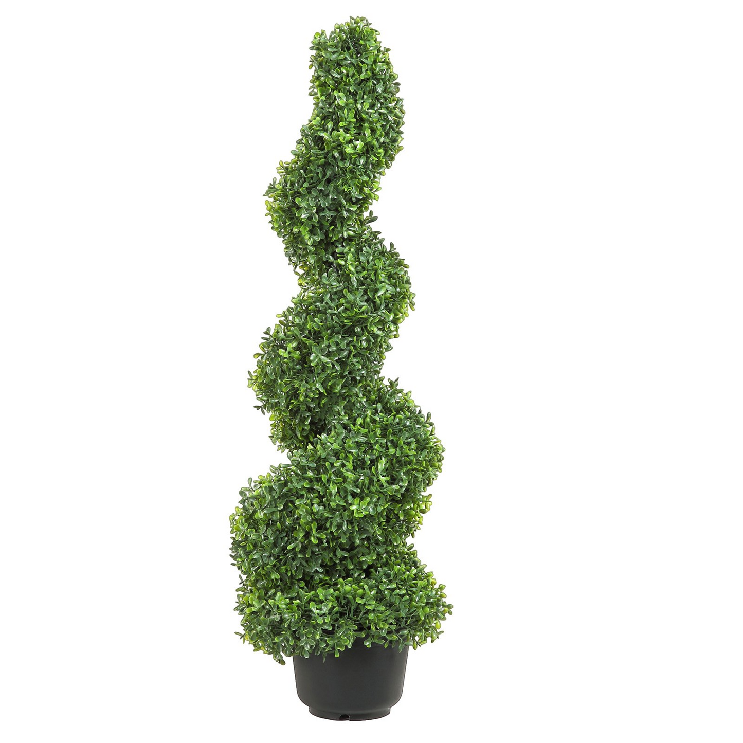 VEVOR 2 pcs. Artificial Boxwood Tower Topiary Spiral Artificial Plant 122cm high Decorative Plant Green Plastic PE Iron Topiary Plants incl. 10 pcs. Replacement Leaves