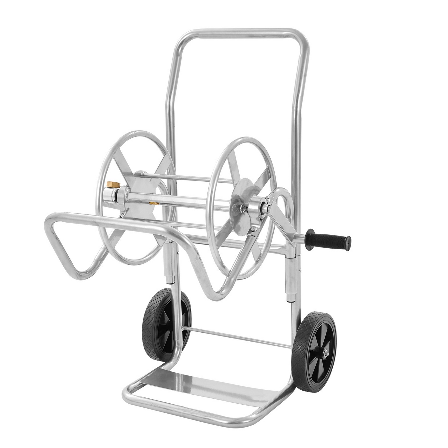 VEVOR Hose Reel Cart, Hold Up to 200 ft of 5/8’’ Hose (Hose Not Included), Garden Water Hose Carts Mobile Tools with Wheels, Heavy Duty Powder-coated Steel Outdoor Planting for Garden, Yard, Lawn