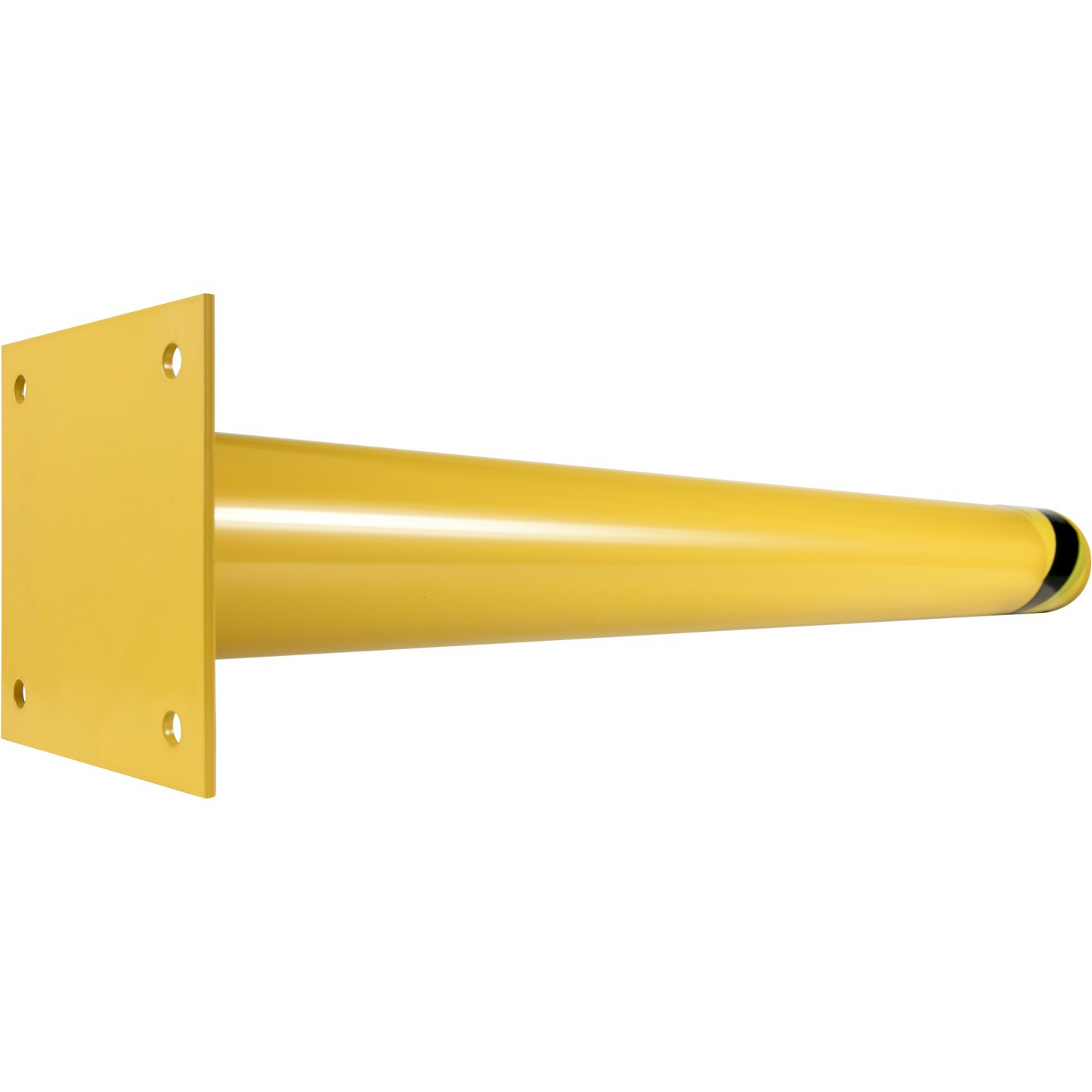 VEVOR Safety Bollard Safety Barrier Bollard 4-1/2" OD 36" Height Yellow Powder Coat Pipe Steel Safety Barrier with 4 Free Anchor Bolts for Traffic-Sensitive Area