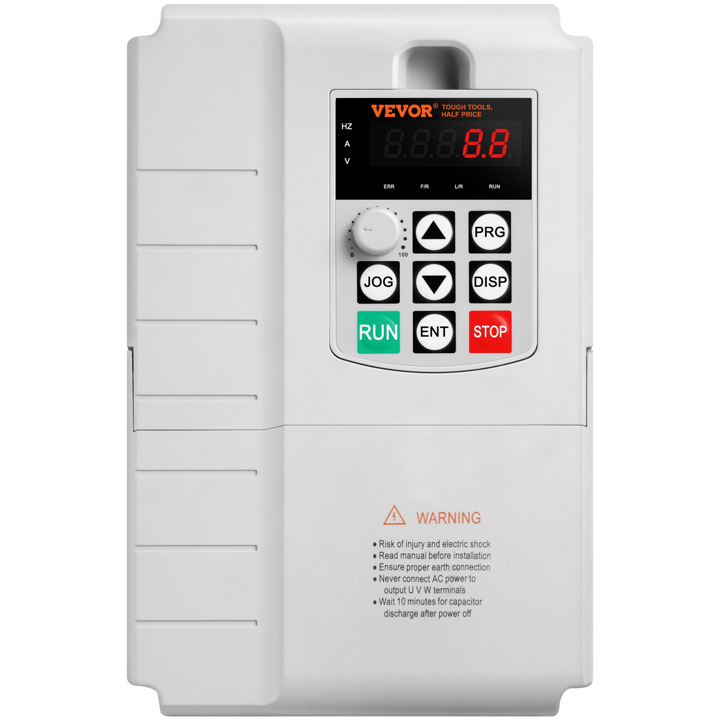 VEVOR VFD 7.5KW, 34A, 10HP Variable Frequency Drive for 3-Phase Motor Speed Control