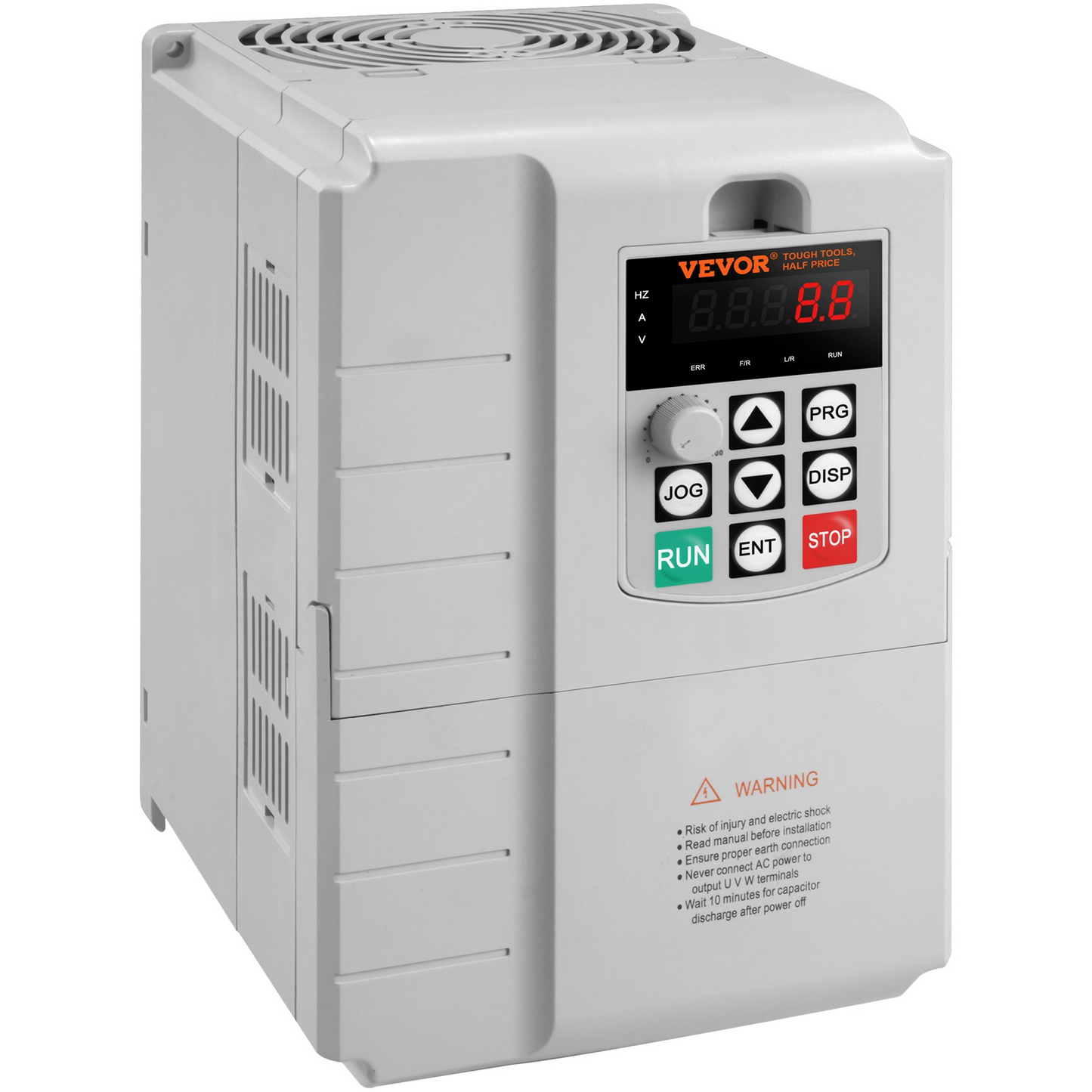 VEVOR VFD 7.5KW, 34A, 10HP Variable Frequency Drive for 3-Phase Motor Speed Control