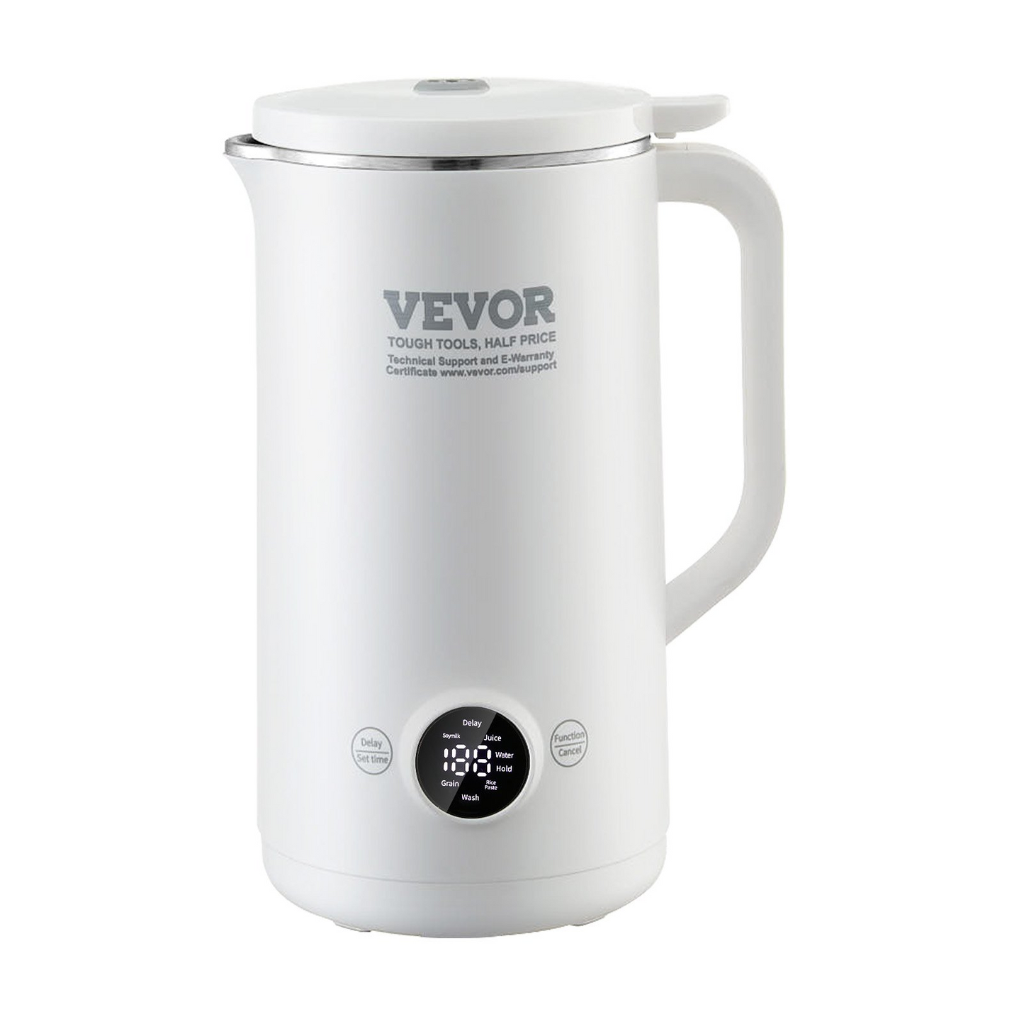 VEVOR Nut Milk Maker 8-in-1 Soy Milk Maker 8-Leaf Blades 600ML 2-18 Hours Timer